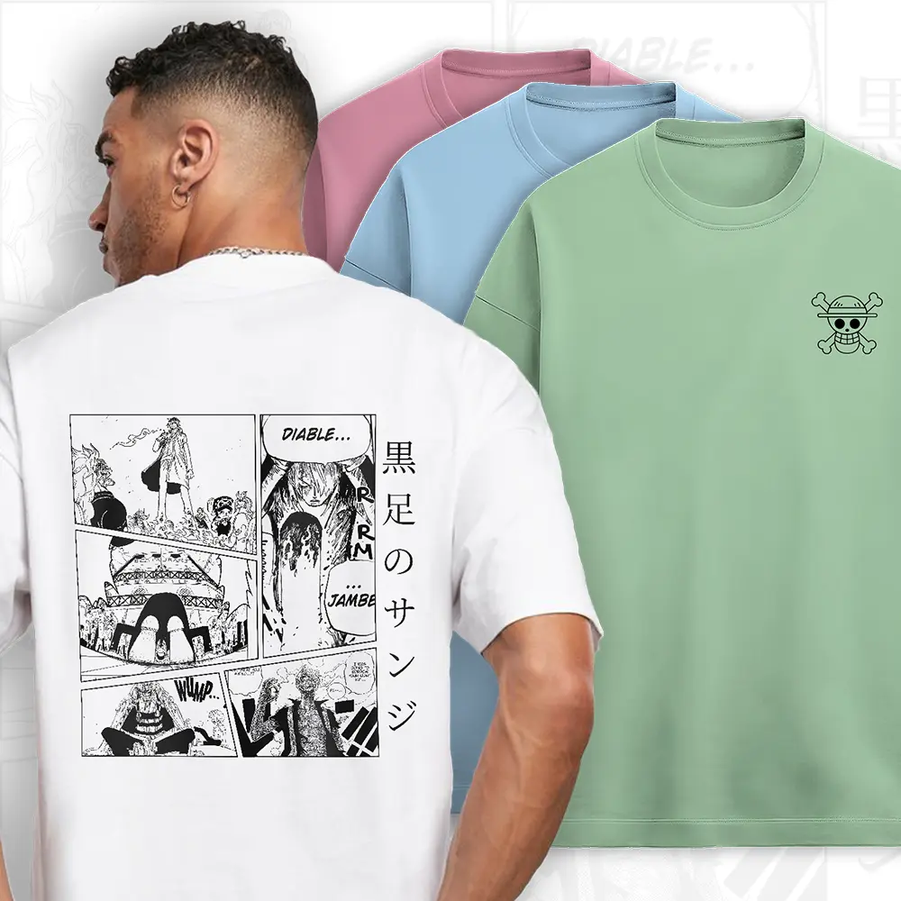 Sanji - Oversized Terry Cotton Tshirt