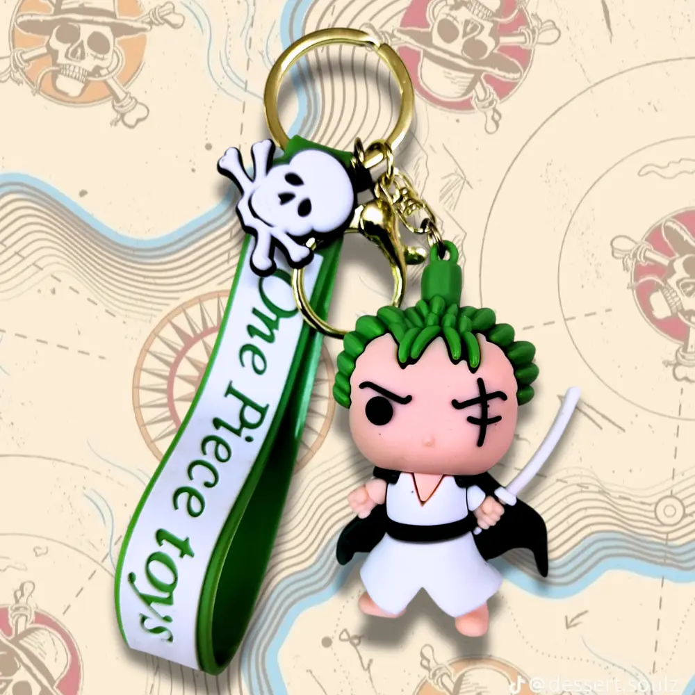 Zoro Rubber Keychain