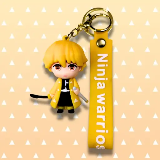 Zenitsu Rubber Keychain
