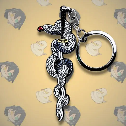 Metal Obanai Keychain