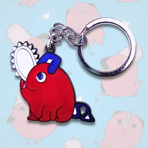 Pochita Metal Keychain