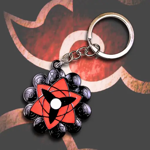 Sharingan Spinning Keychain